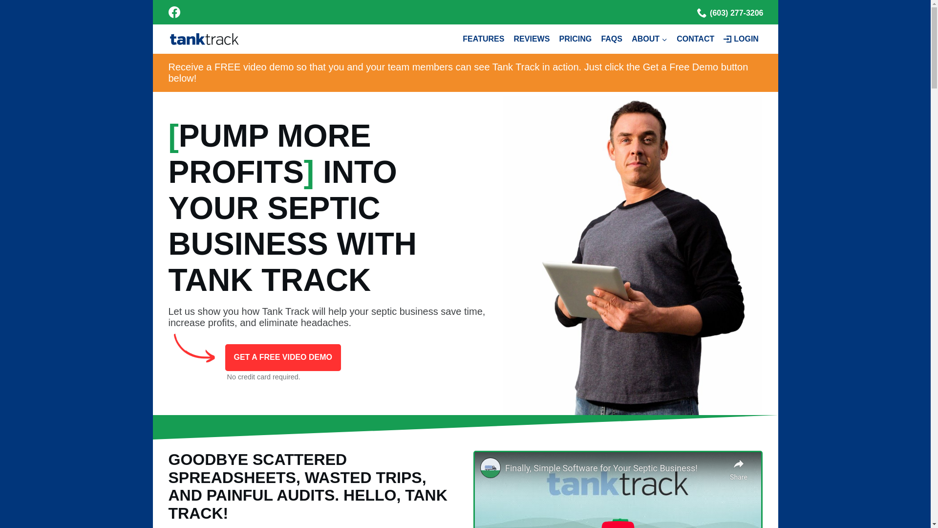 website screenshot of https://tank-track-software.com/