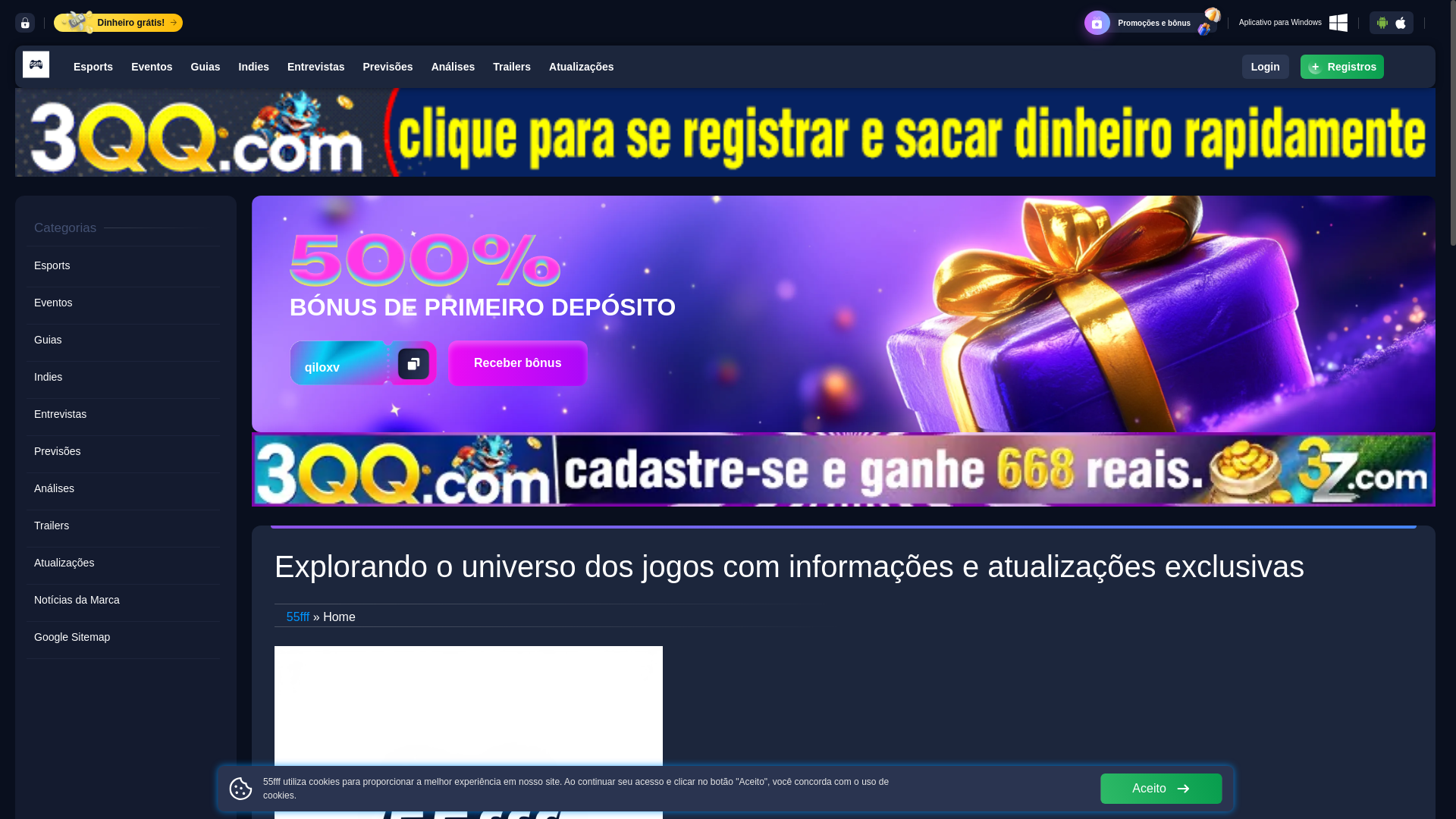 website screenshot of https://55fffapp.com/