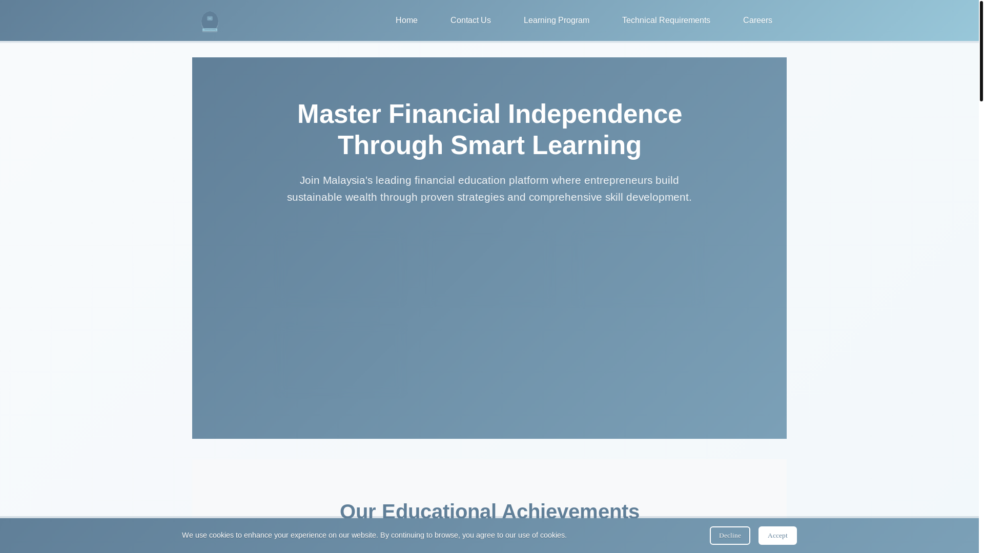website screenshot of https://lumeriscentiq.sbs/