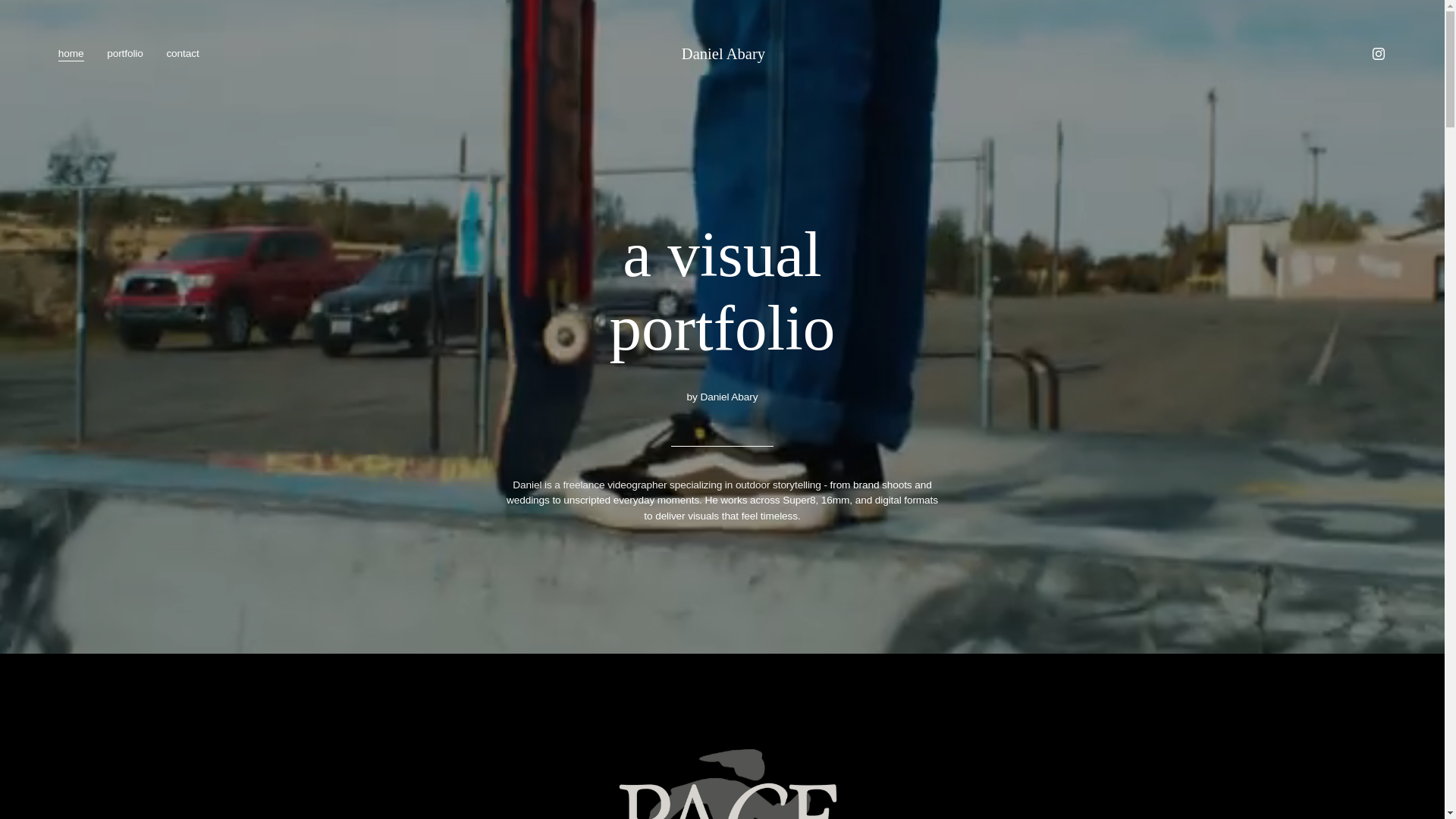 website screenshot of https://danielabary.online/