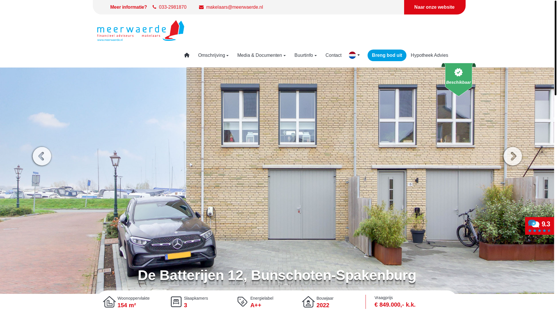 website screenshot of https://debatterijen12.nl/