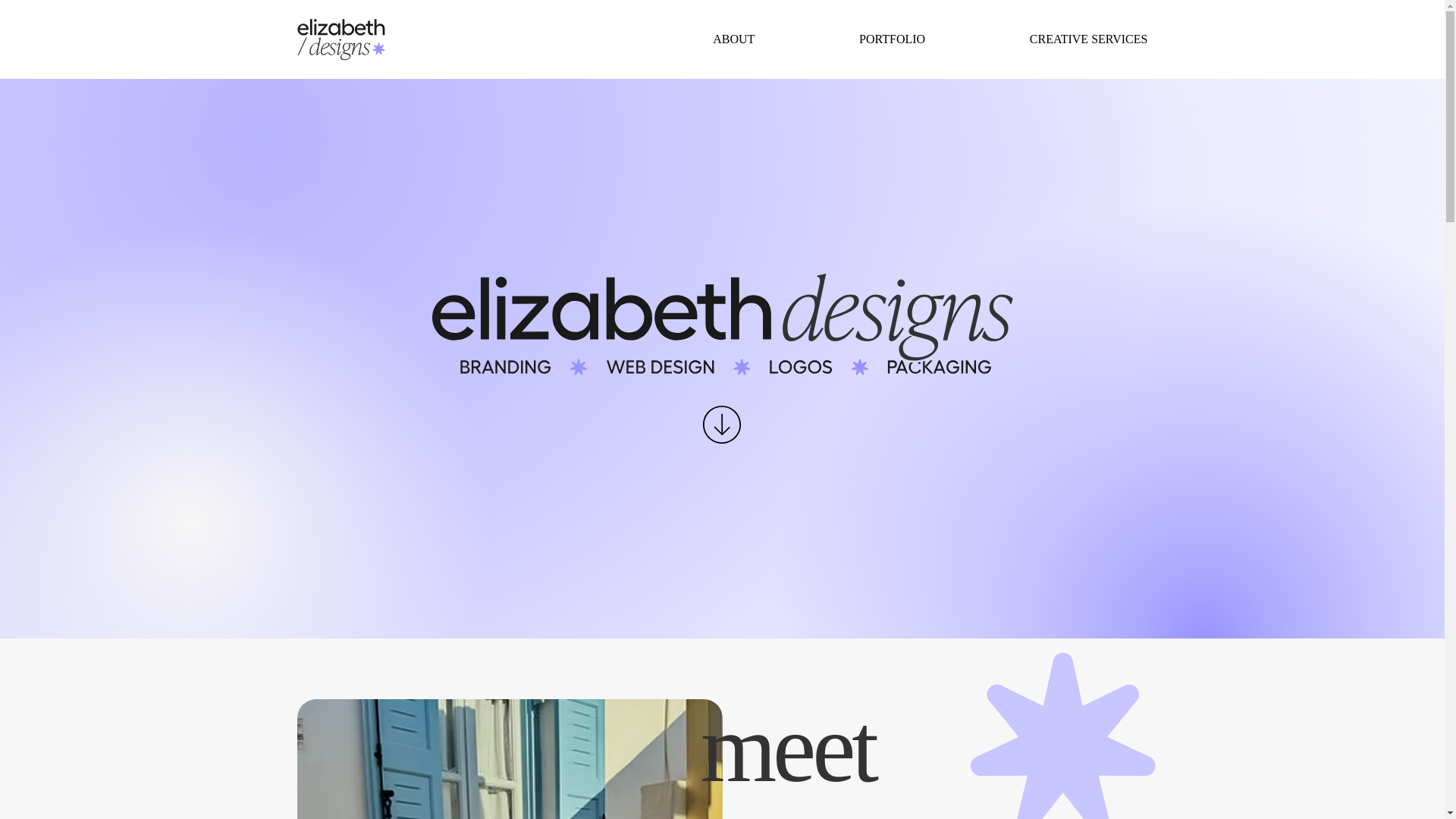 website screenshot of https://elizabethdesigns.ca/