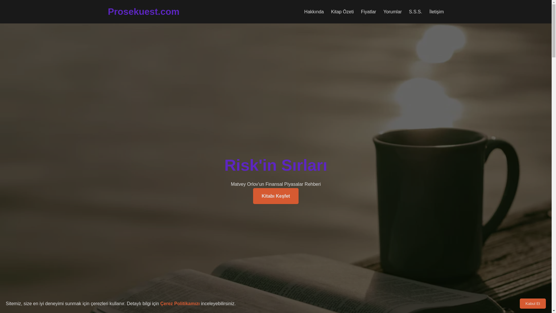 website screenshot of https://prosekuest.com/