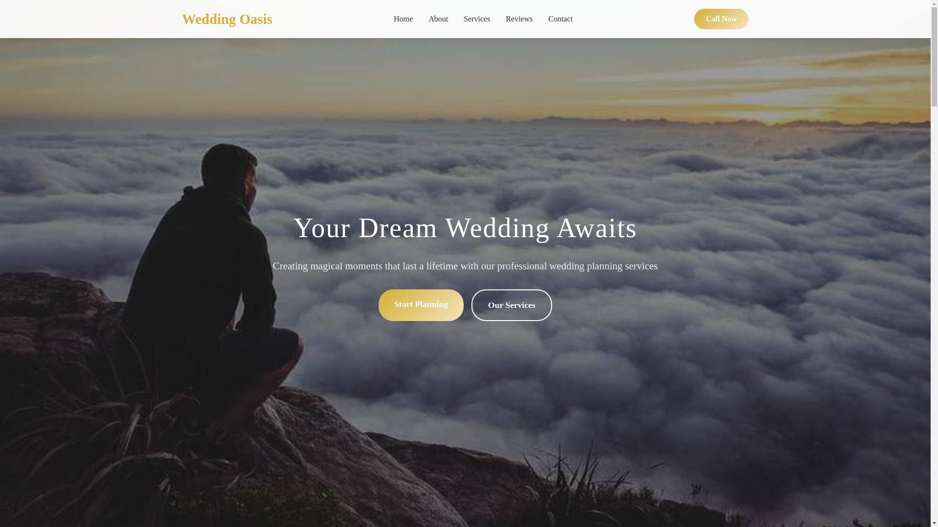website screenshot of https://weddingoasisprofessionals.qpon/