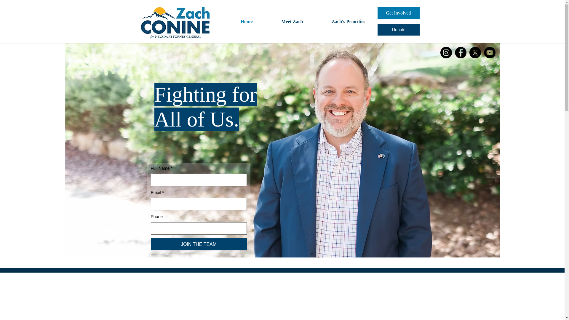 website screenshot of https://zach-conine.com/