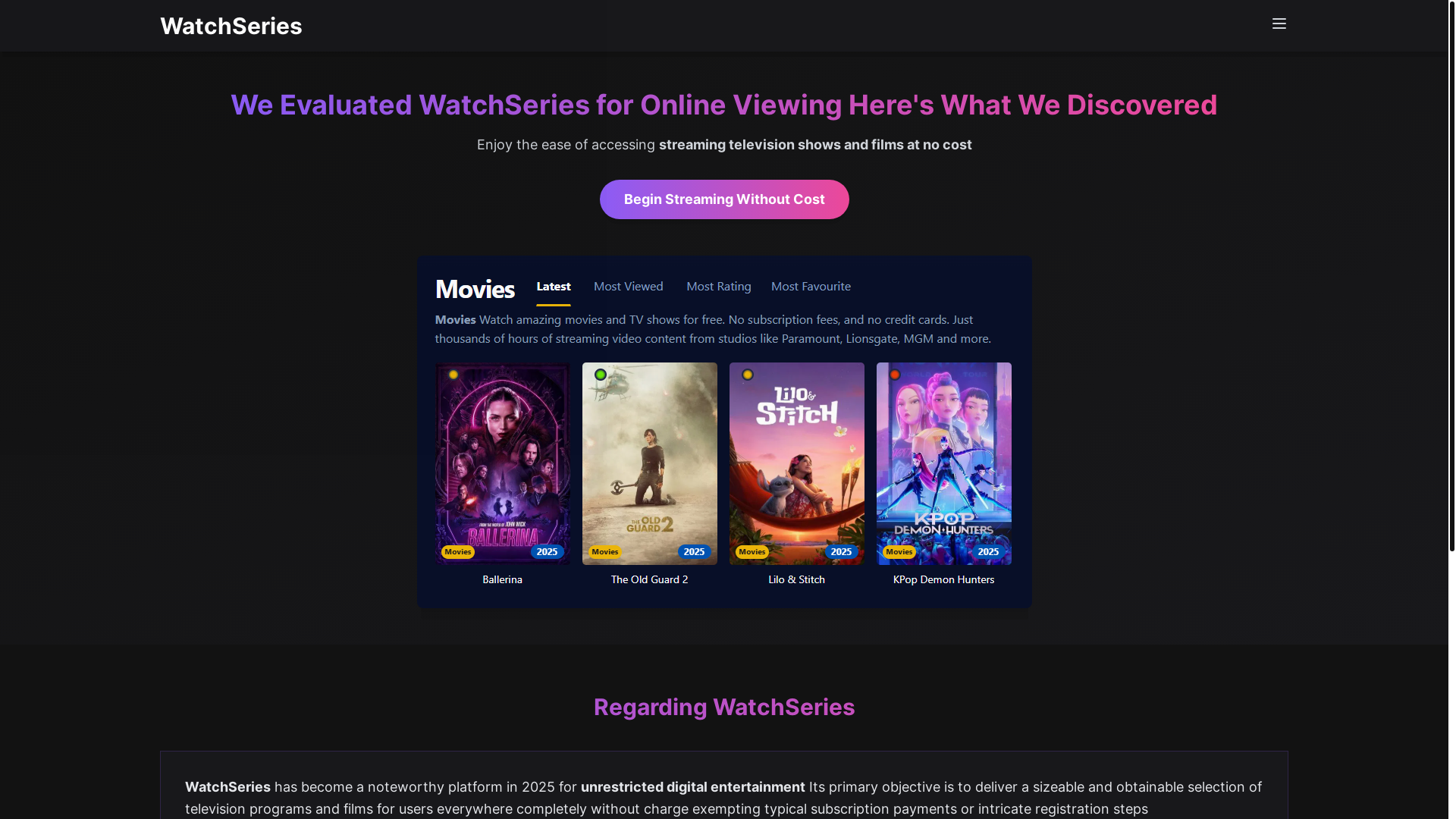 website screenshot of https://watchseries-dk7e.pages.dev/