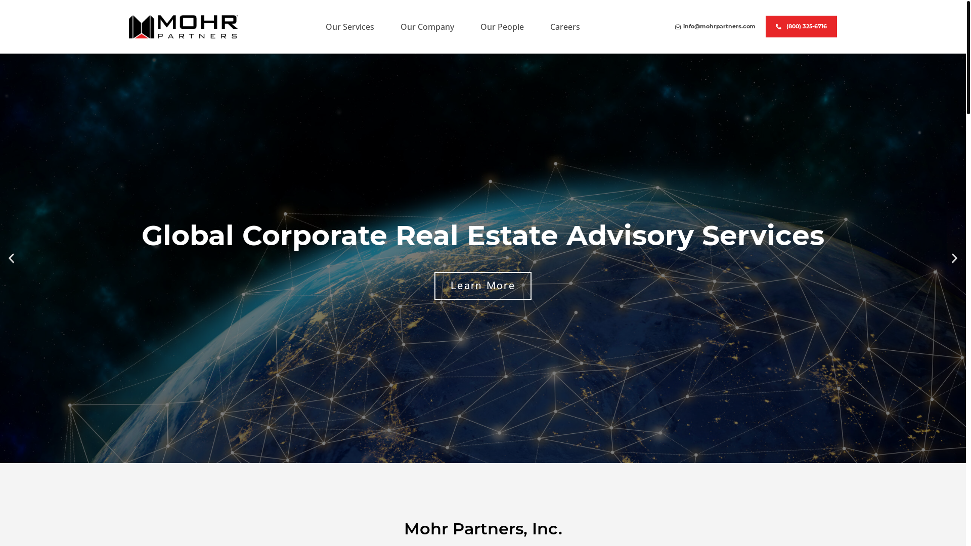 website screenshot of https://mohrpartners.com/