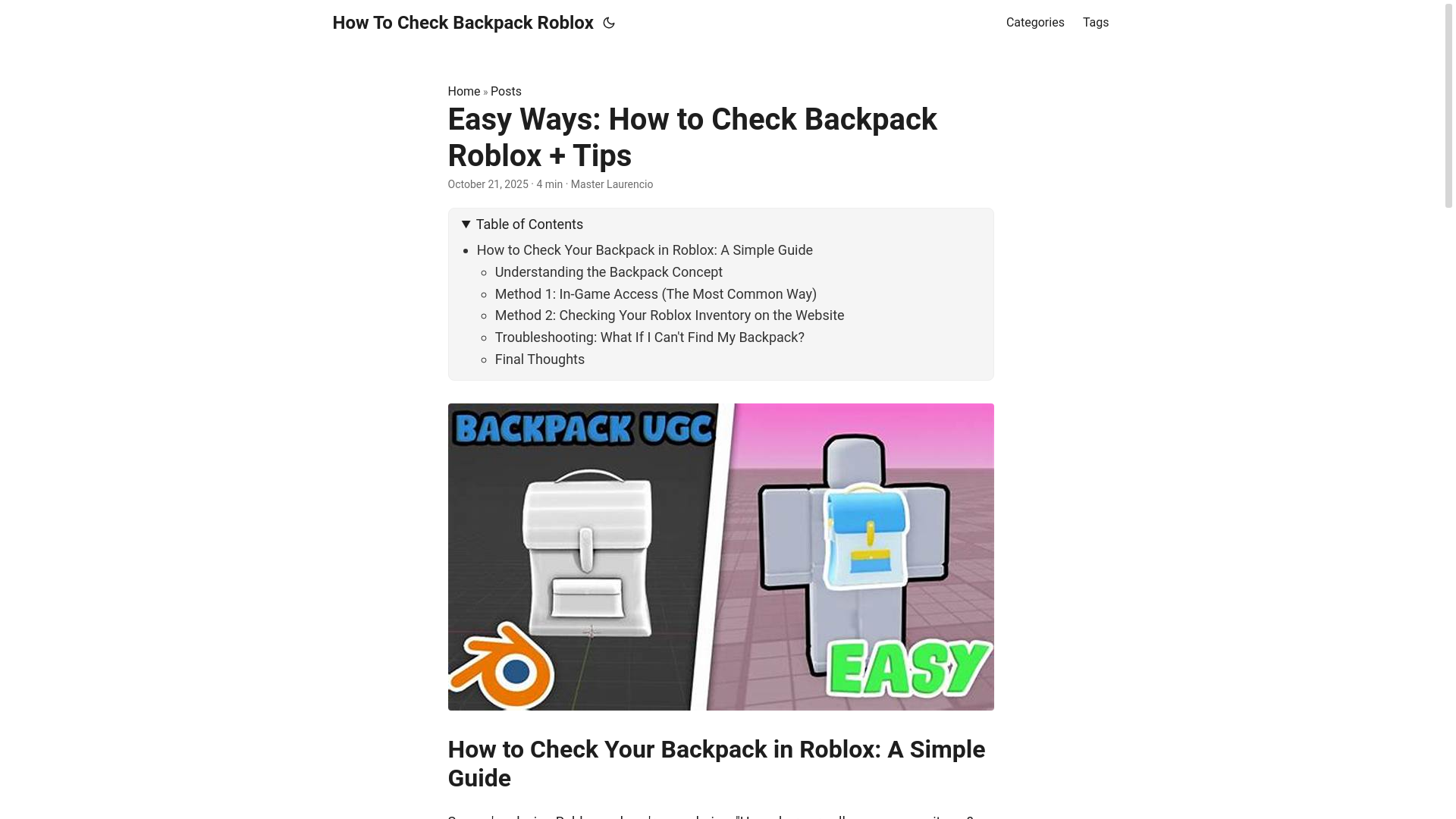 website screenshot of https://how-to-check-backpack-roblox.pages.dev/