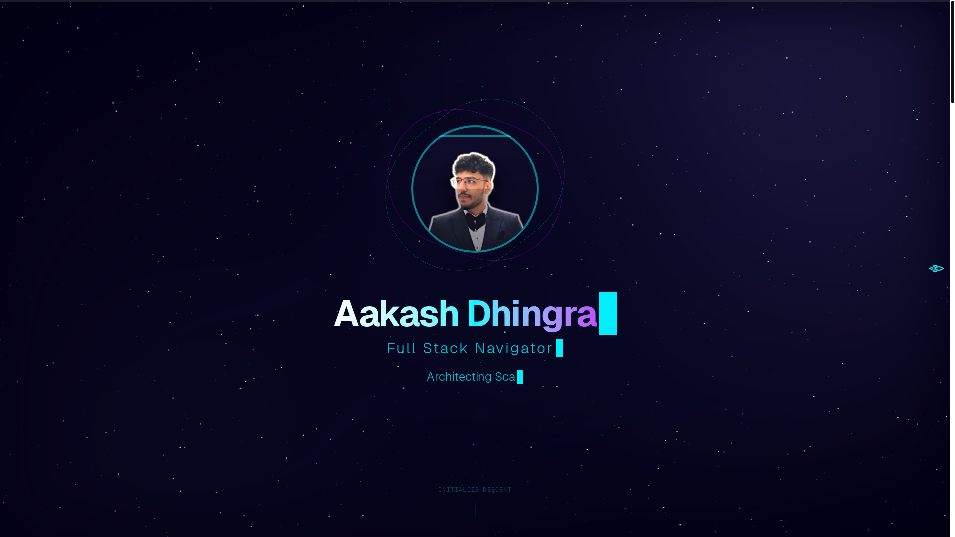 website screenshot of https://aakashdhingra.online/