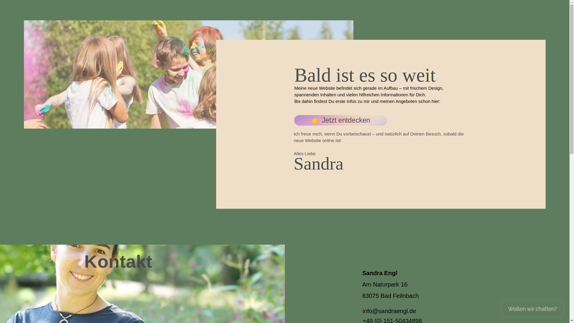 website screenshot of https://sandraengl.com/