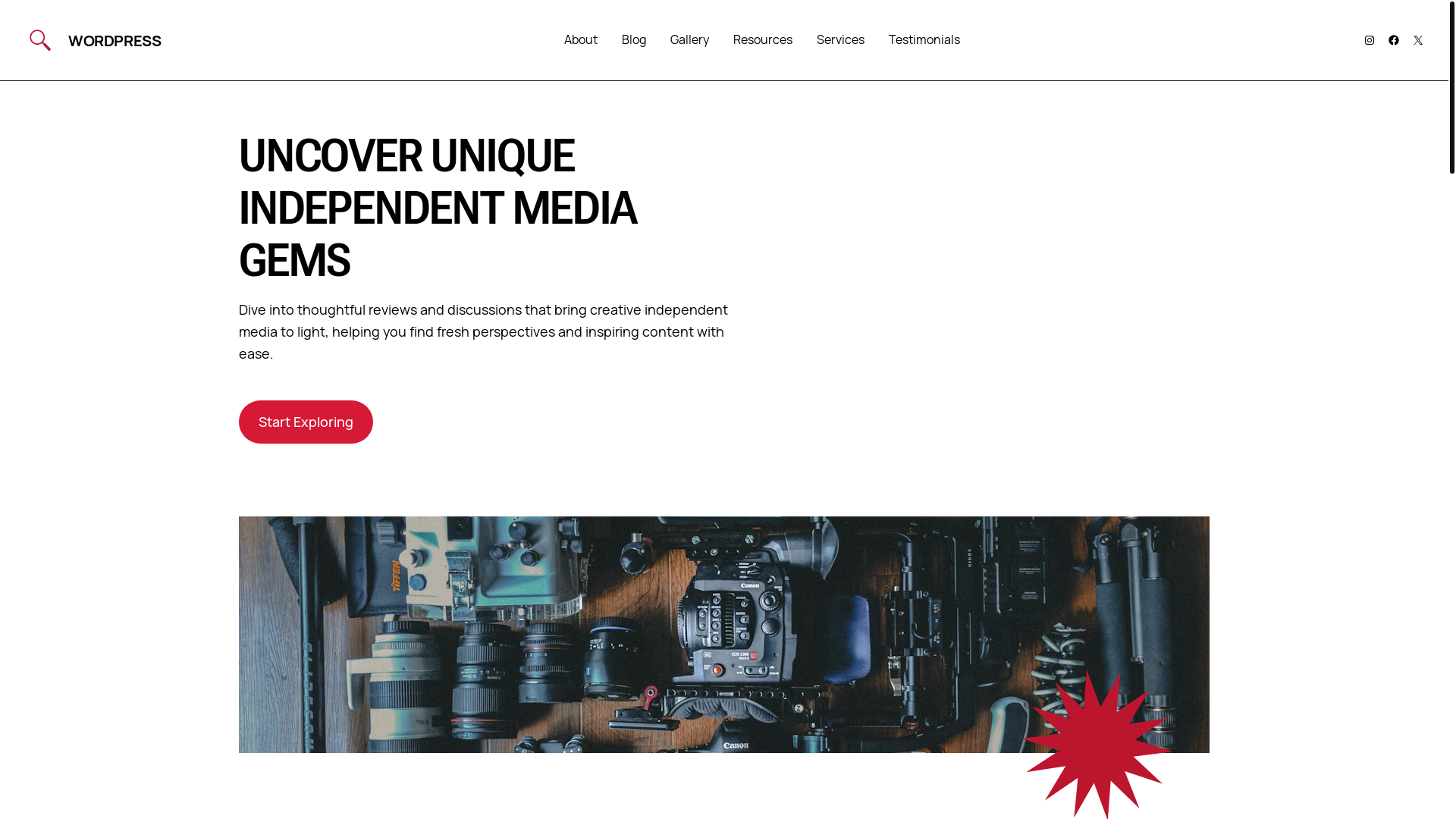 website screenshot of https://independentmediareview.com/