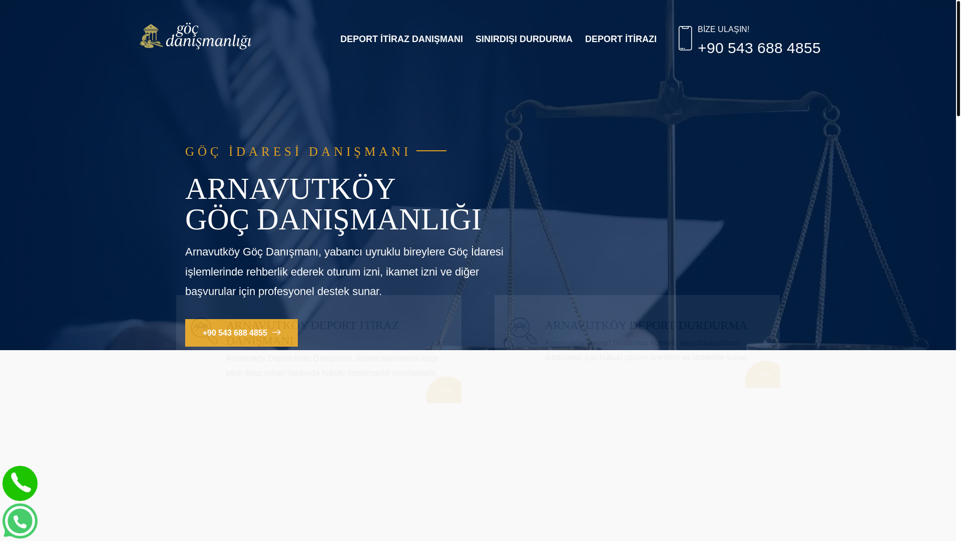website screenshot of https://arnavutkoygocdanismanlik.com.tr/