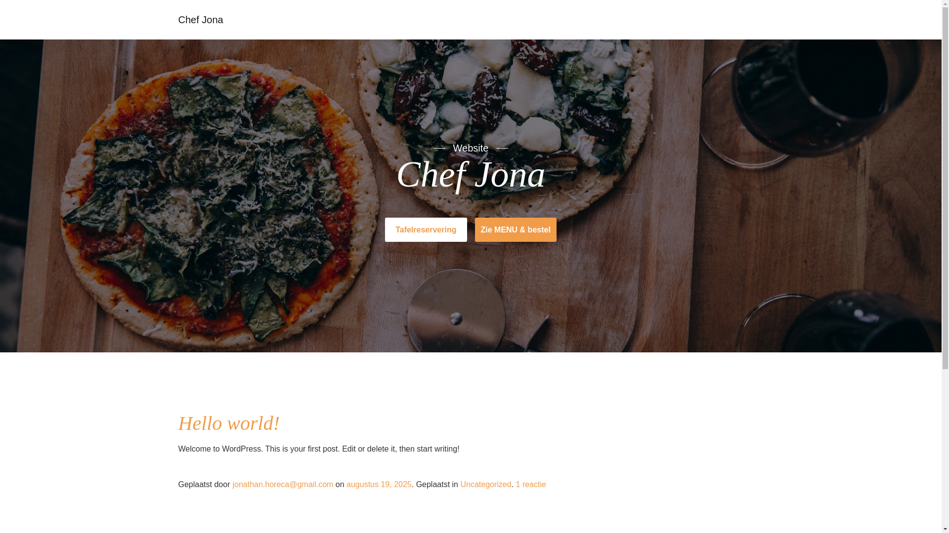 website screenshot of https://chefjona.nl/