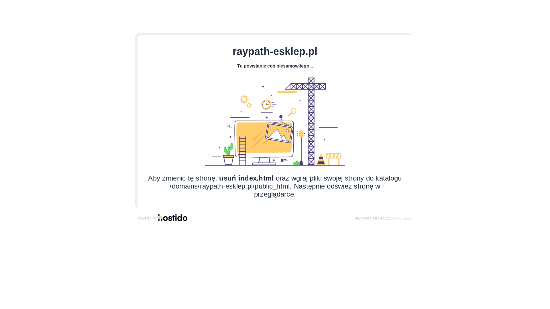 website screenshot of https://raypath-esklep.pl/