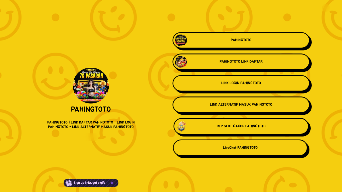 website screenshot of https://linkr.bio/PAHINGTOTO