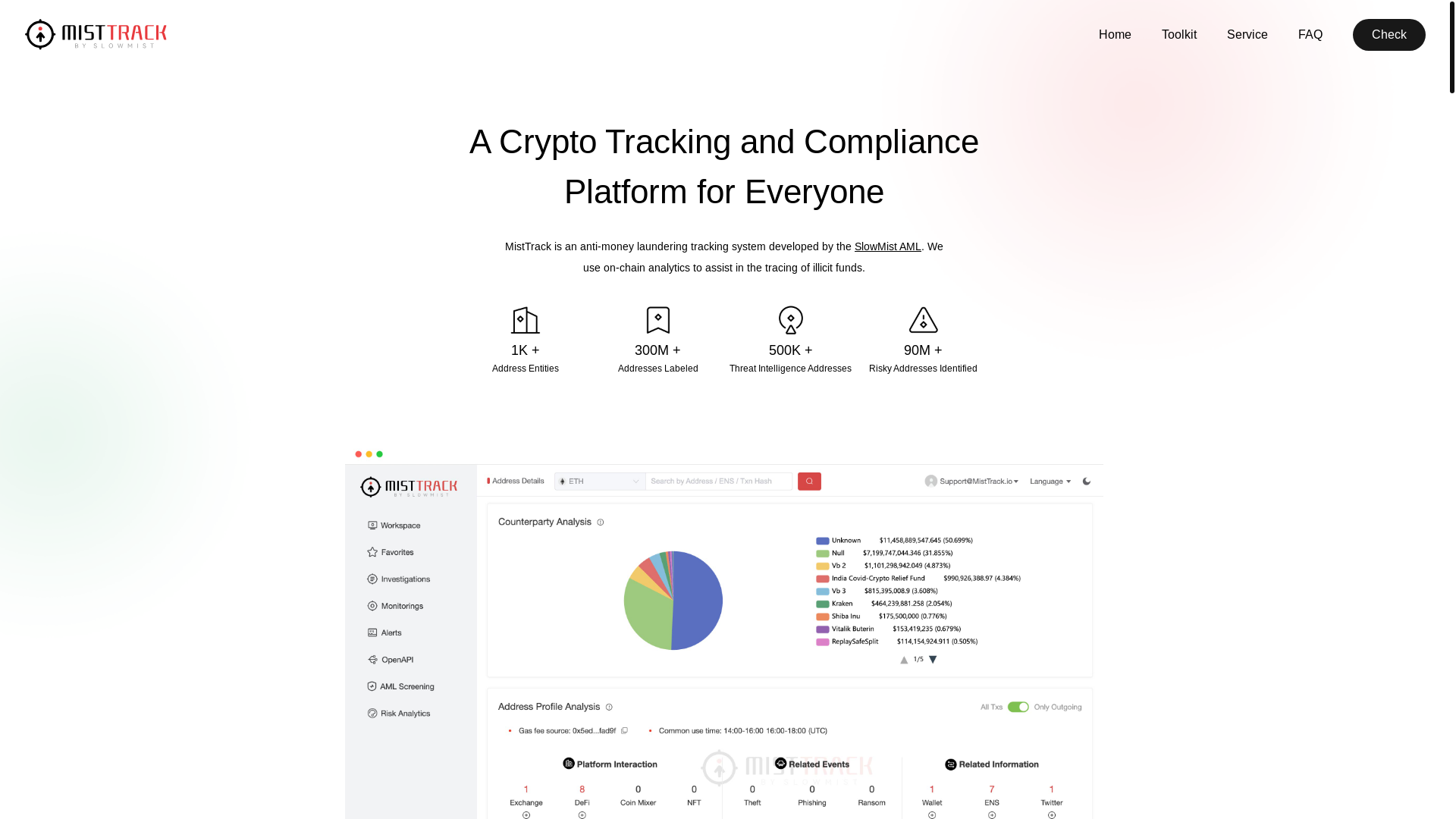 website screenshot of https://mlsttrack.info/