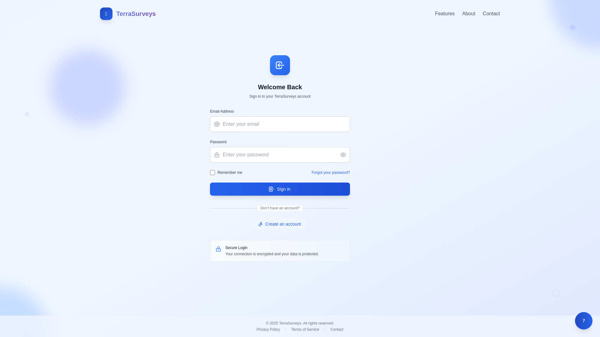 website screenshot of https://landinfo.dev/