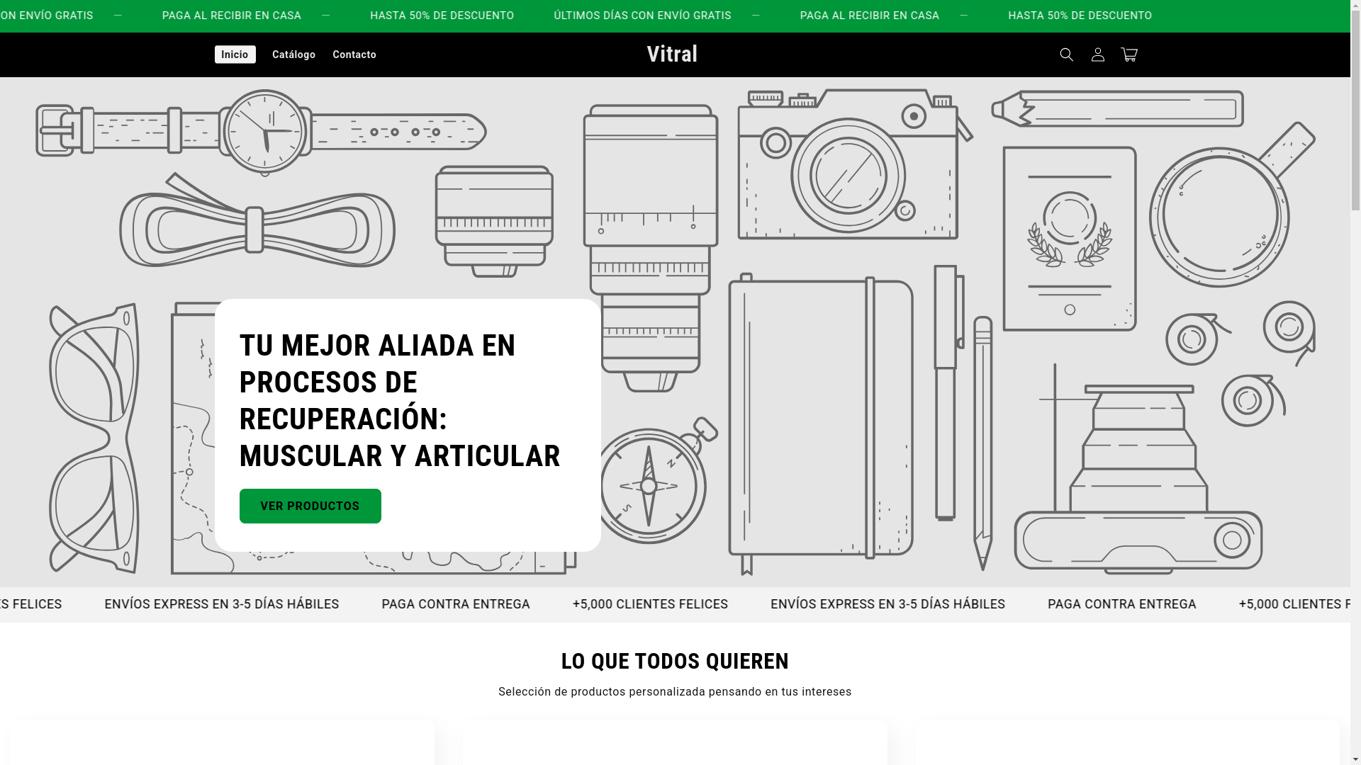 website screenshot of https://vitraltienda.com/
