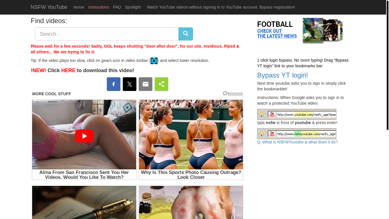 website screenshot of https://www.nsfwyoutube.com/watchmore?v=REfMTm9IDZM