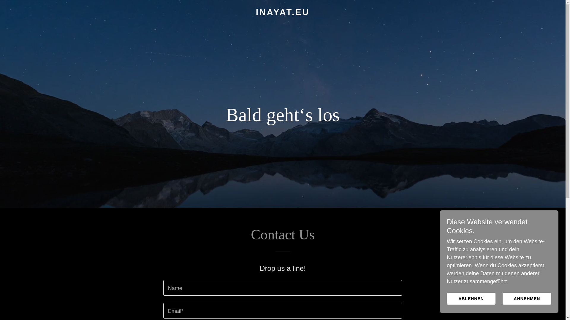 website screenshot of https://inayat.eu/