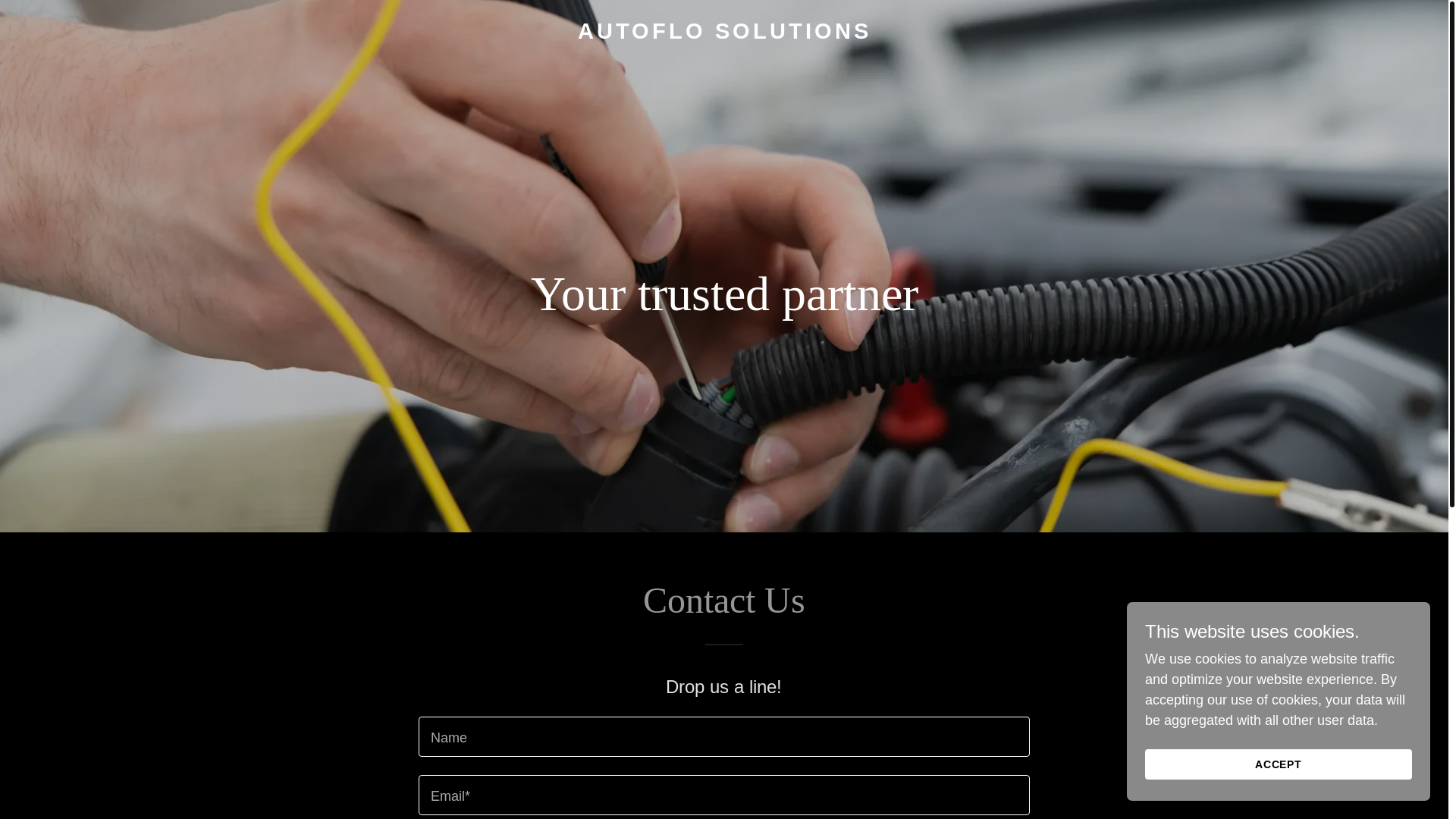 website screenshot of https://autoflosolution.com/