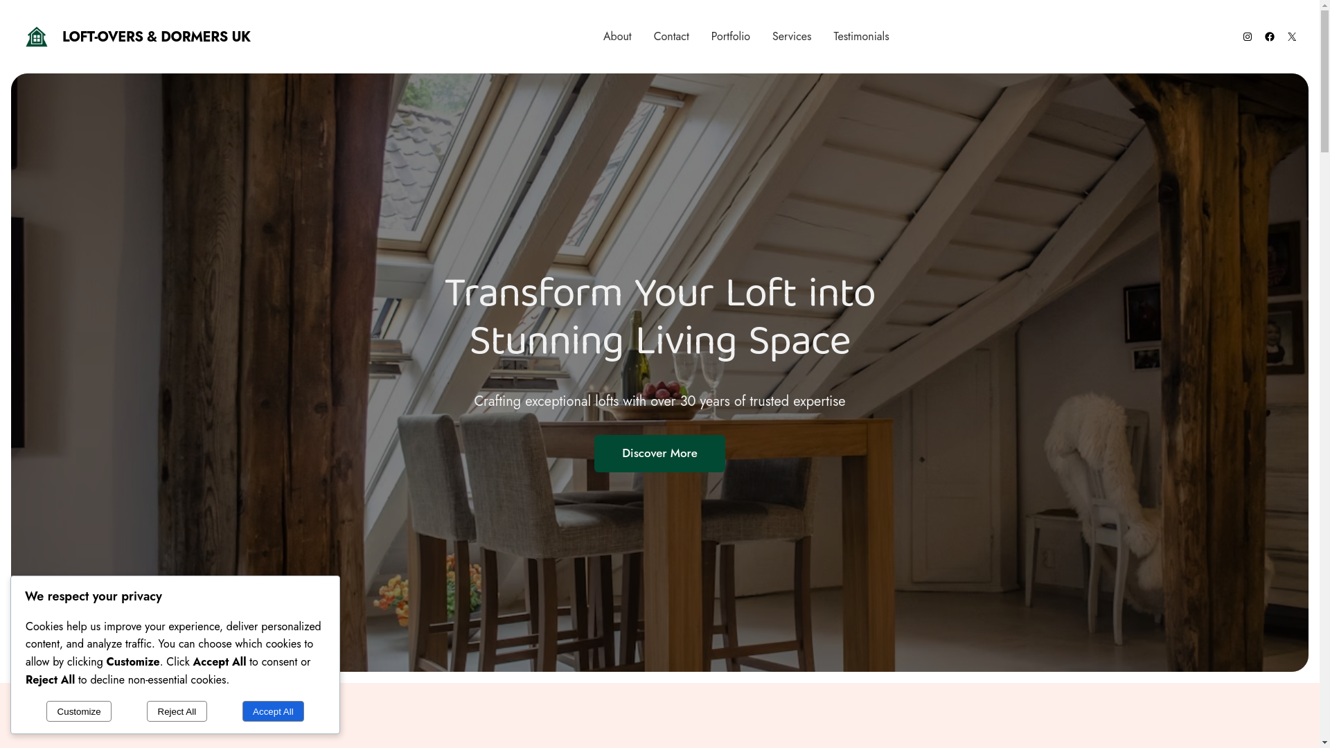 website screenshot of https://loftovers.pro/