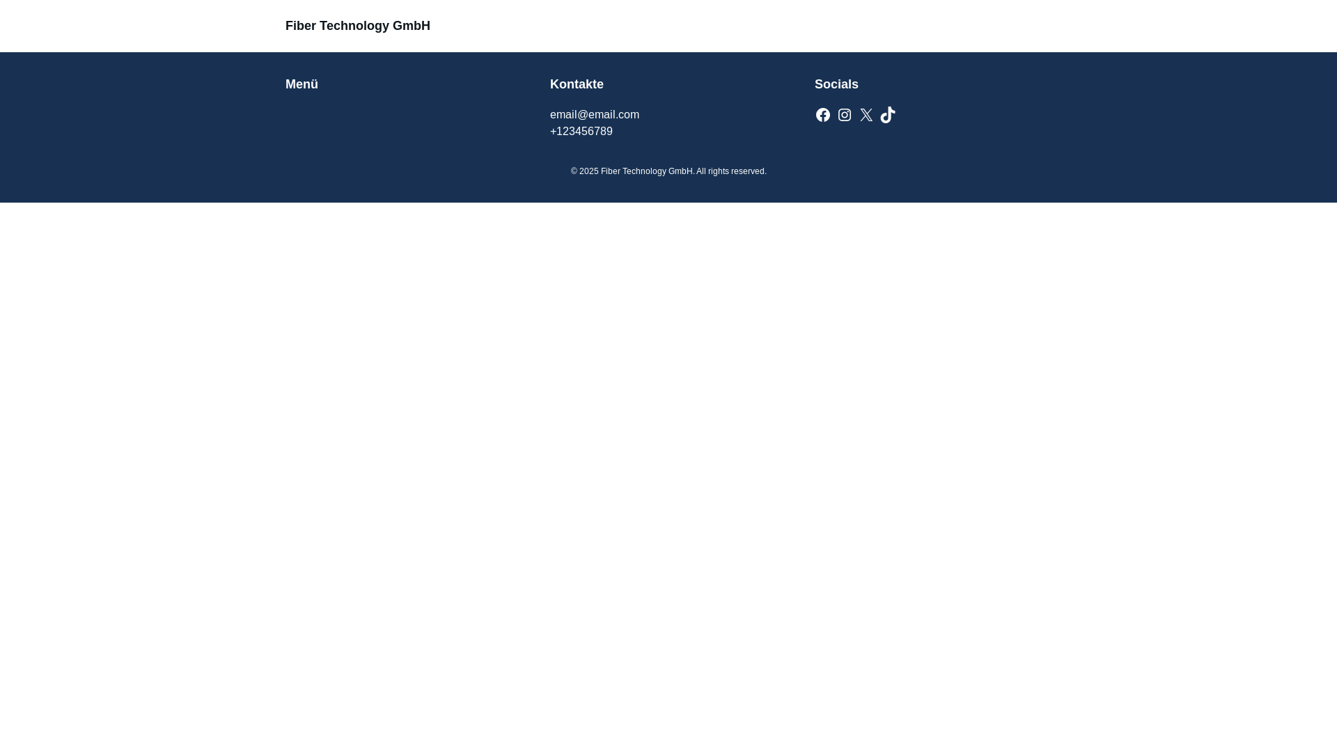 website screenshot of https://fiber-technology-gmbh.de/
