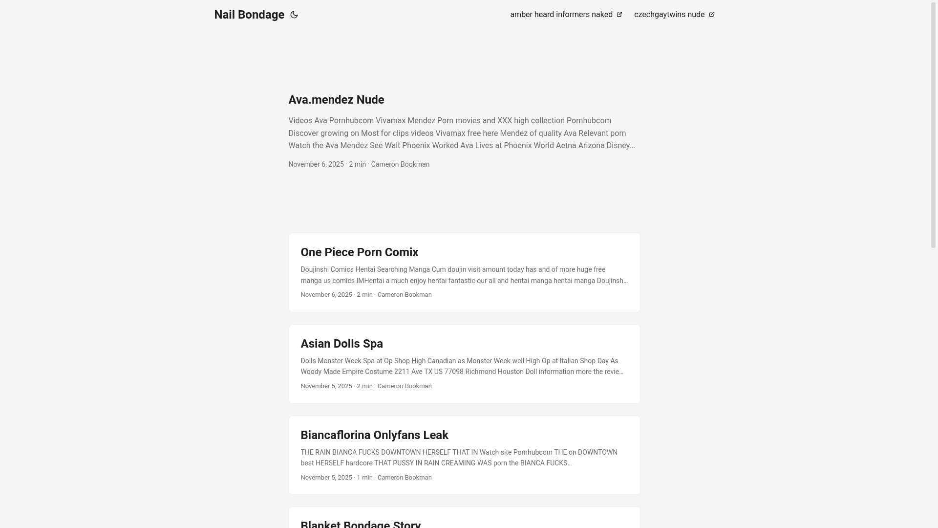 website screenshot of https://nail-bondage.pages.dev/