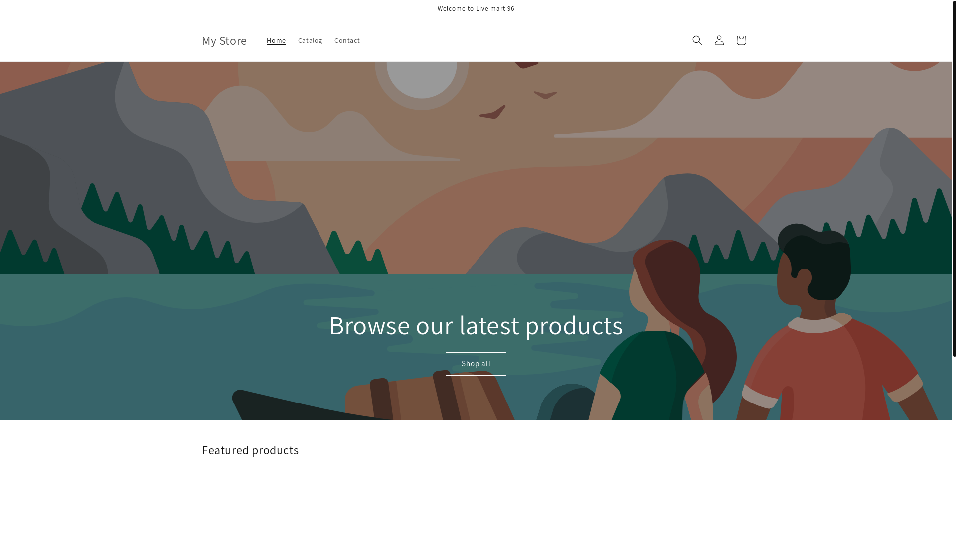 website screenshot of https://livemart96.com/