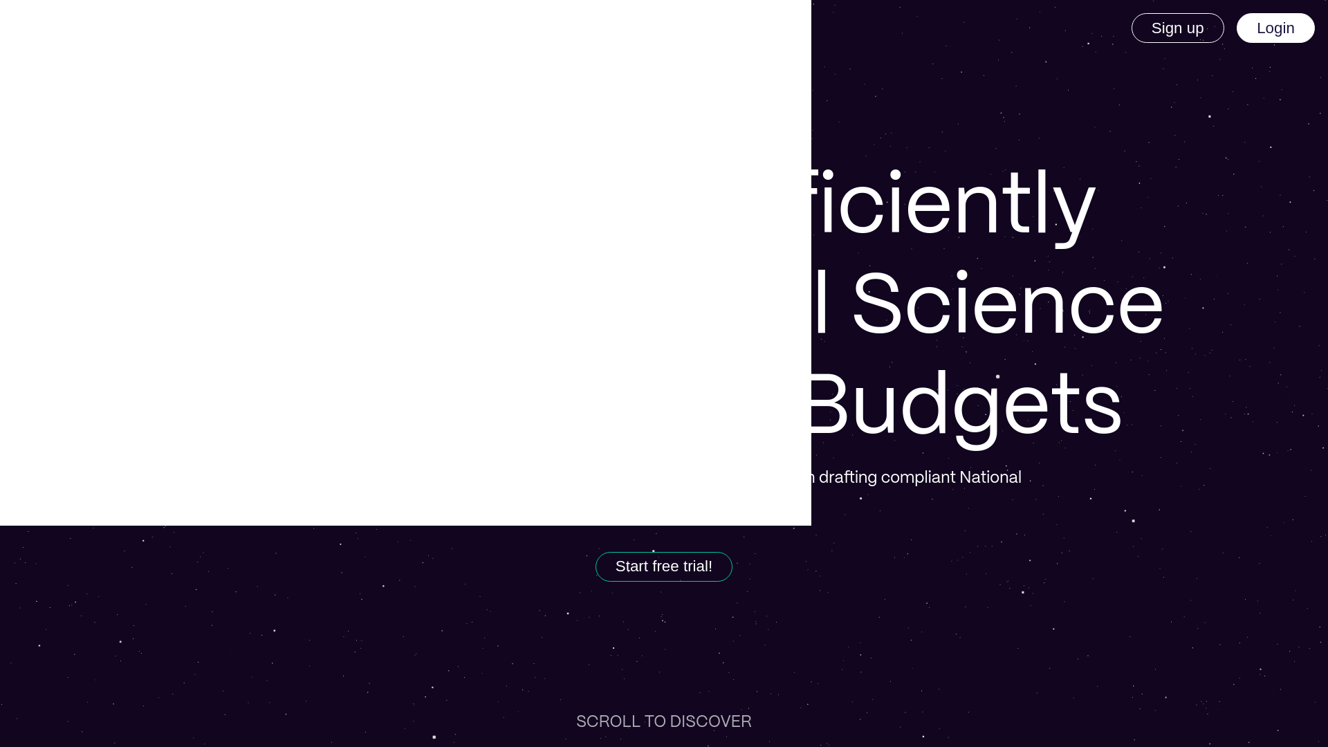 website screenshot of https://smartgrantbudgets.com/