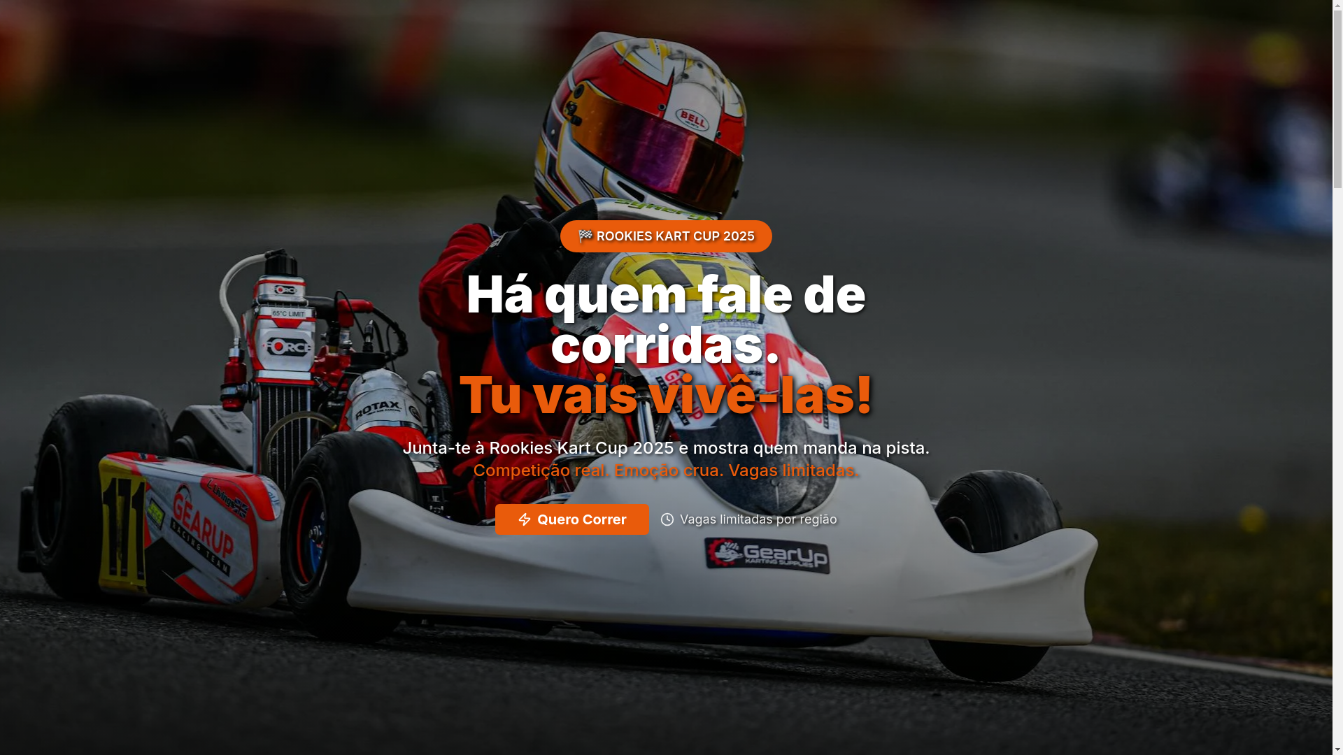 website screenshot of https://rookieskartcup.pt/