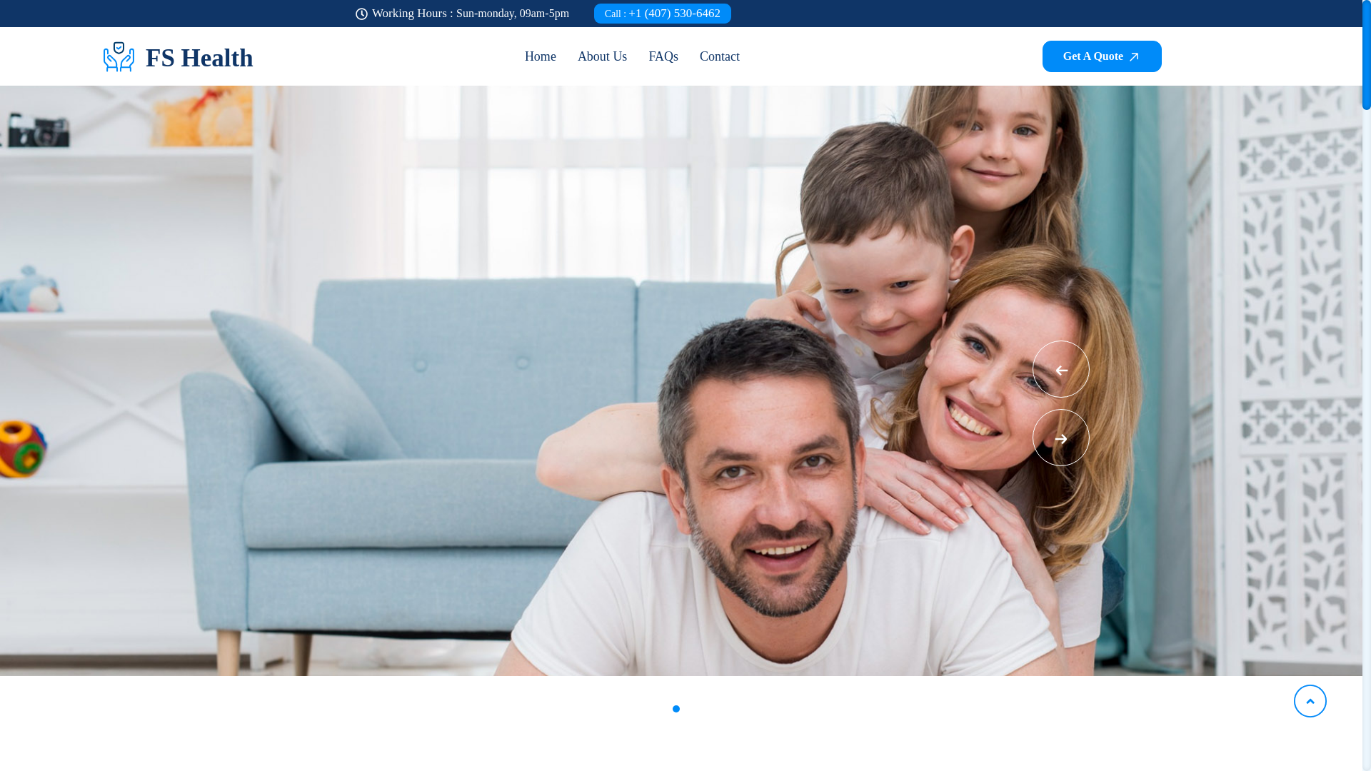 website screenshot of https://fshealth.site/