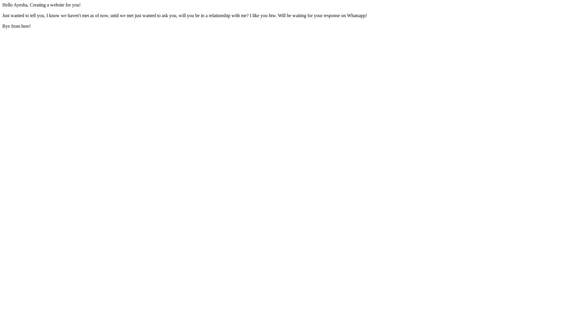 website screenshot of https://ayeshaaamir.online/