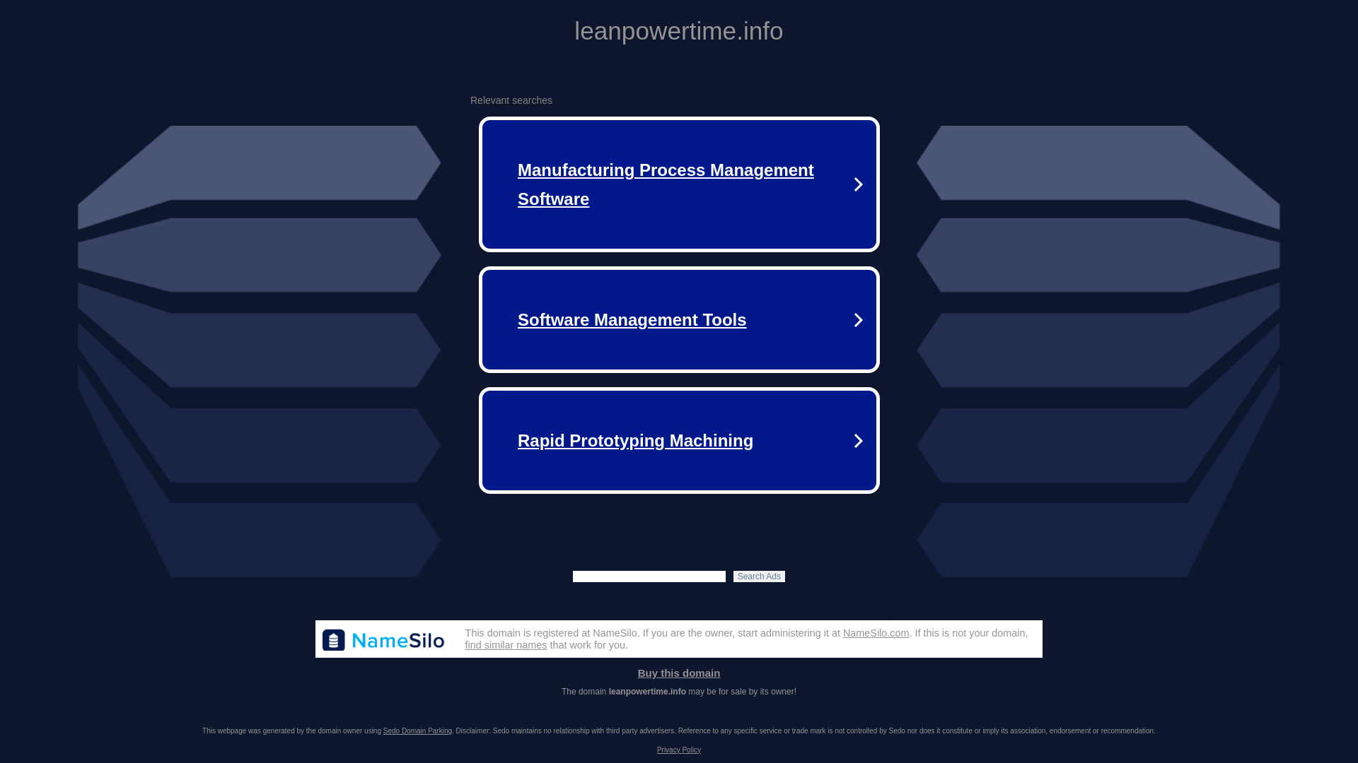 website screenshot of https://leanpowertime.info/