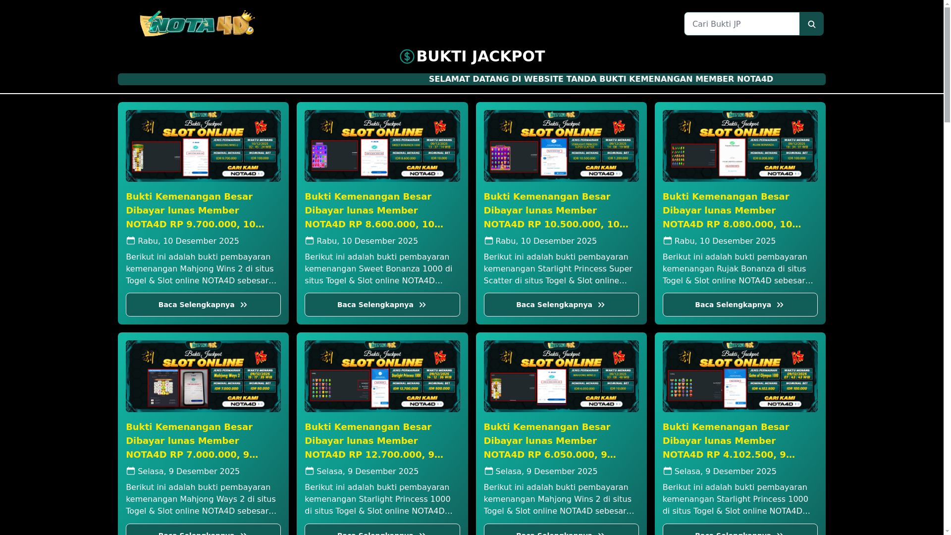 website screenshot of https://buktijpnota.website/