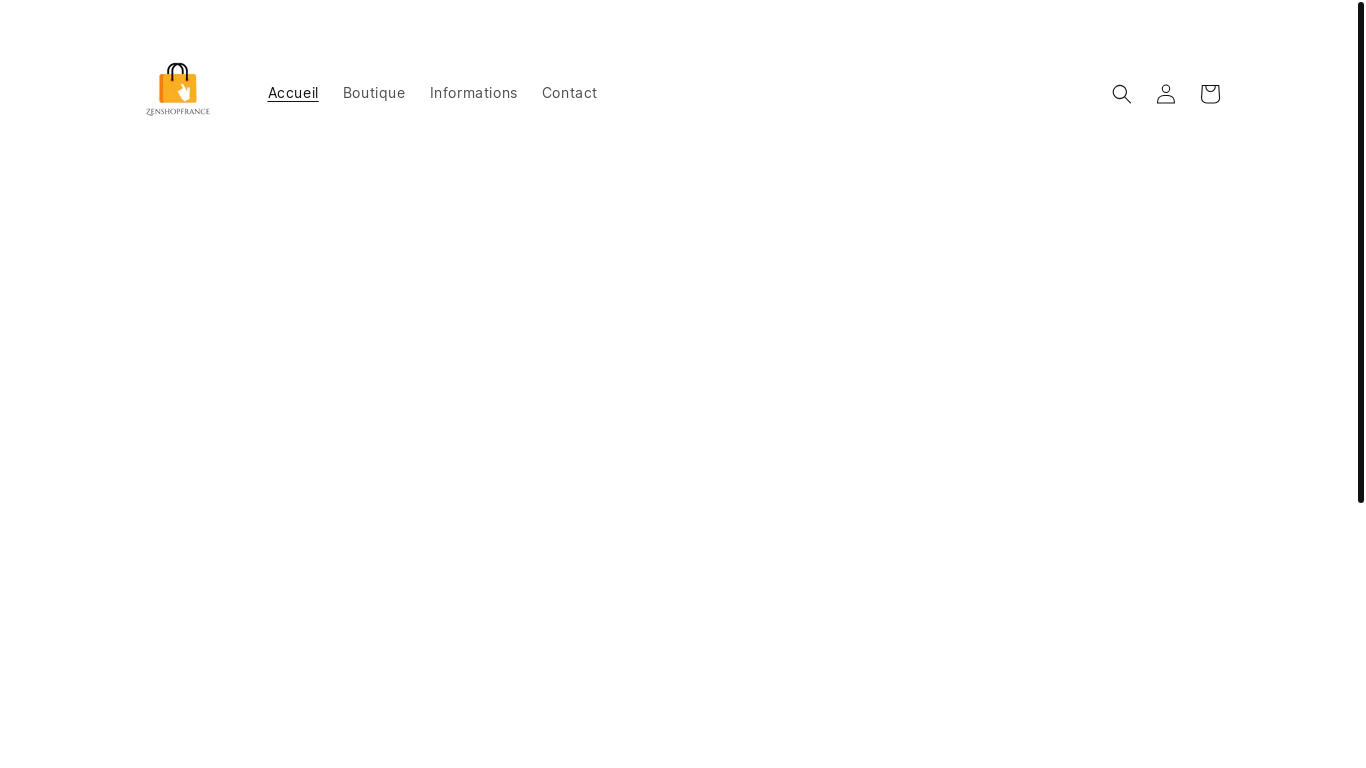 website screenshot of https://zenshopfrance.com/