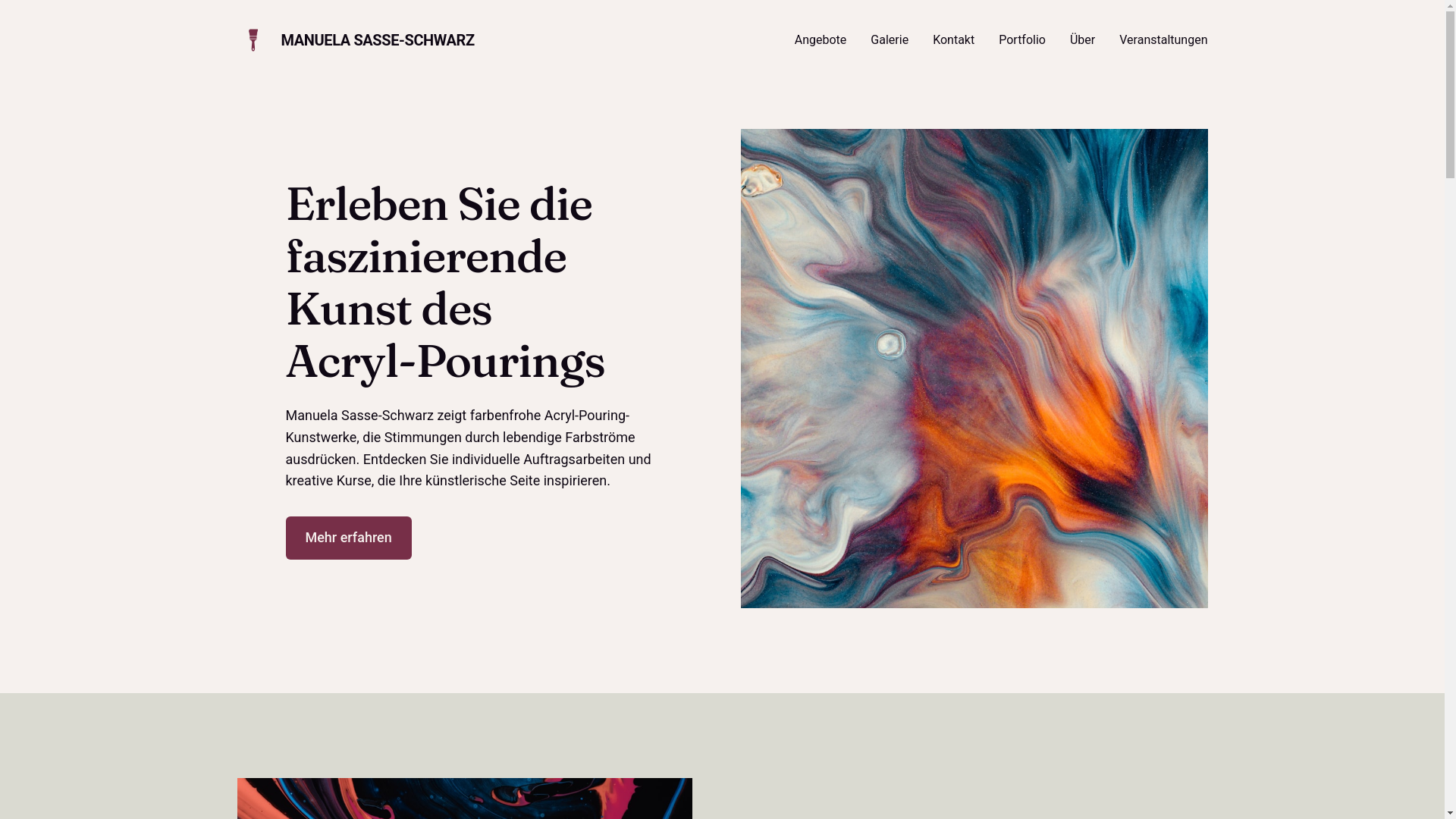 website screenshot of https://manuela-sasse.de/