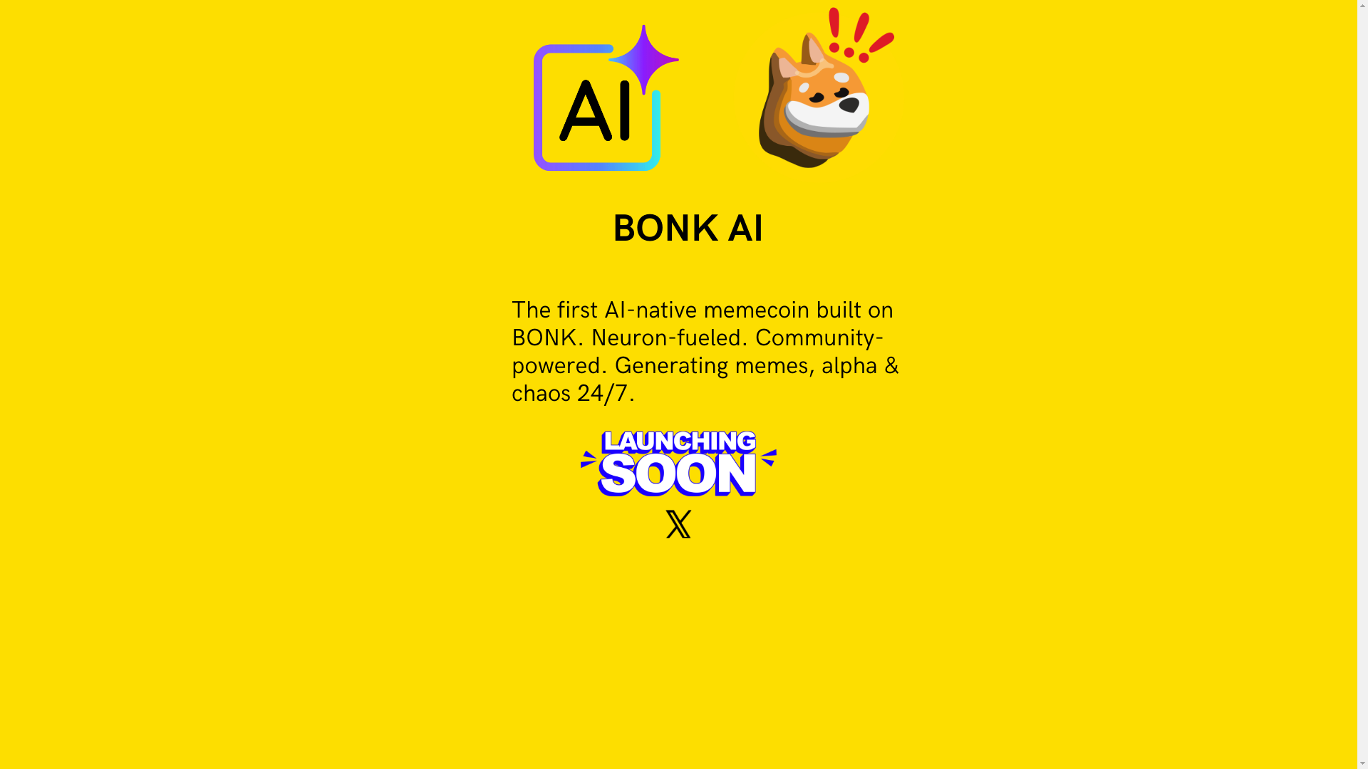 website screenshot of https://letsbonkai.top/