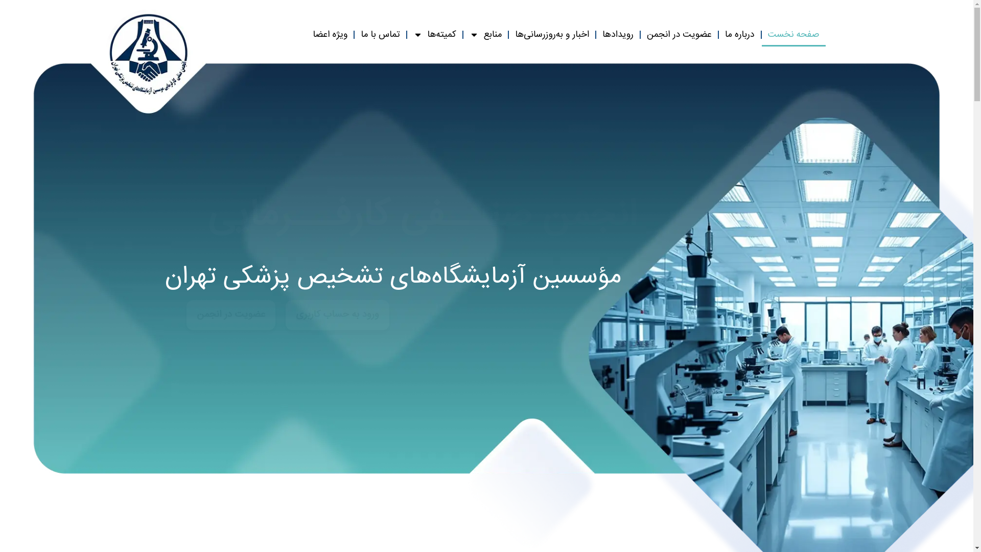 website screenshot of https://iranlabunion.ir/