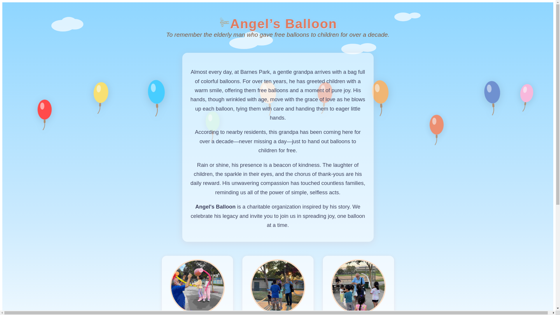 website screenshot of https://angelballoon.pages.dev/