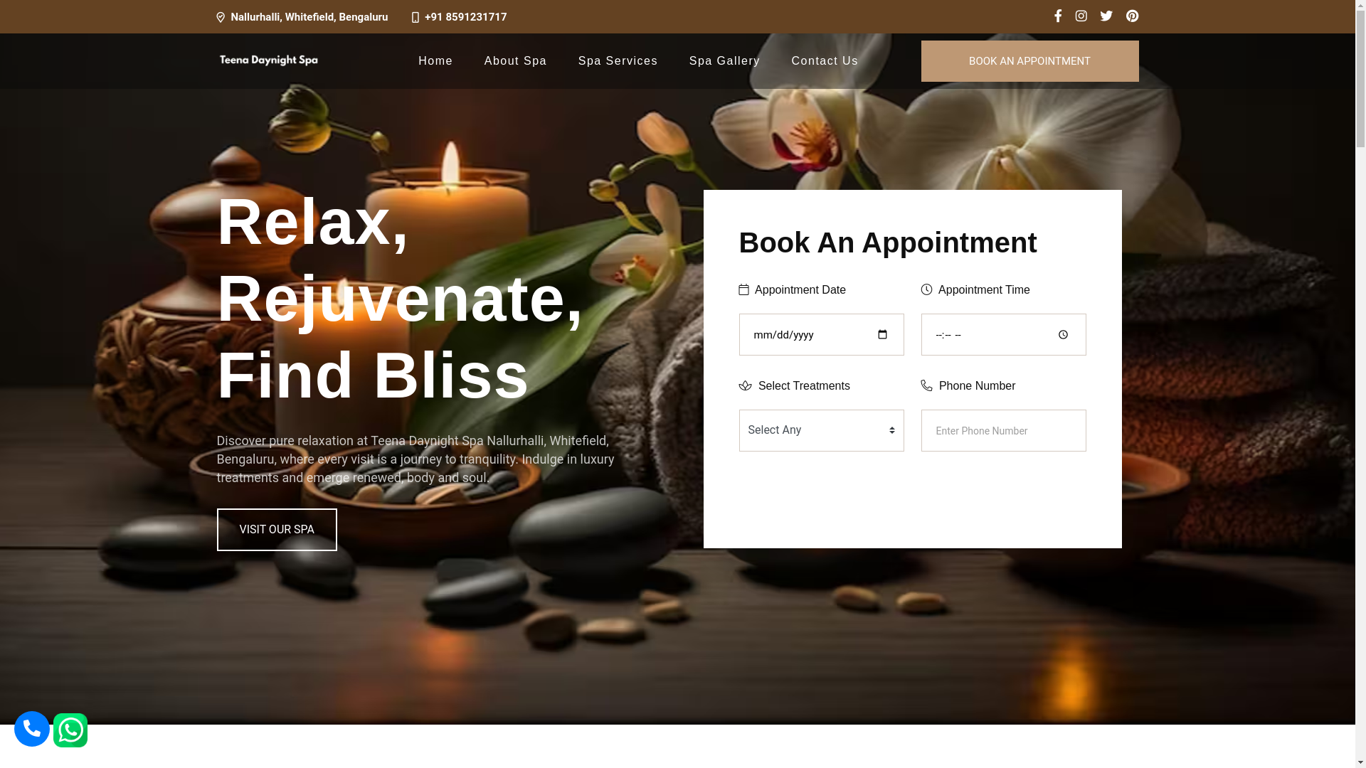 website screenshot of https://teenadaynightspa.online/