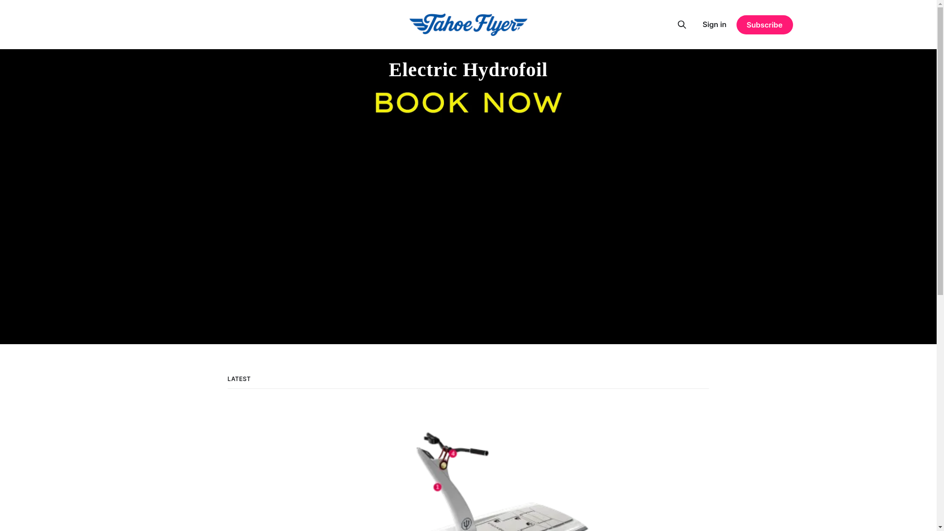 website screenshot of https://thetahoeflyer.com/
