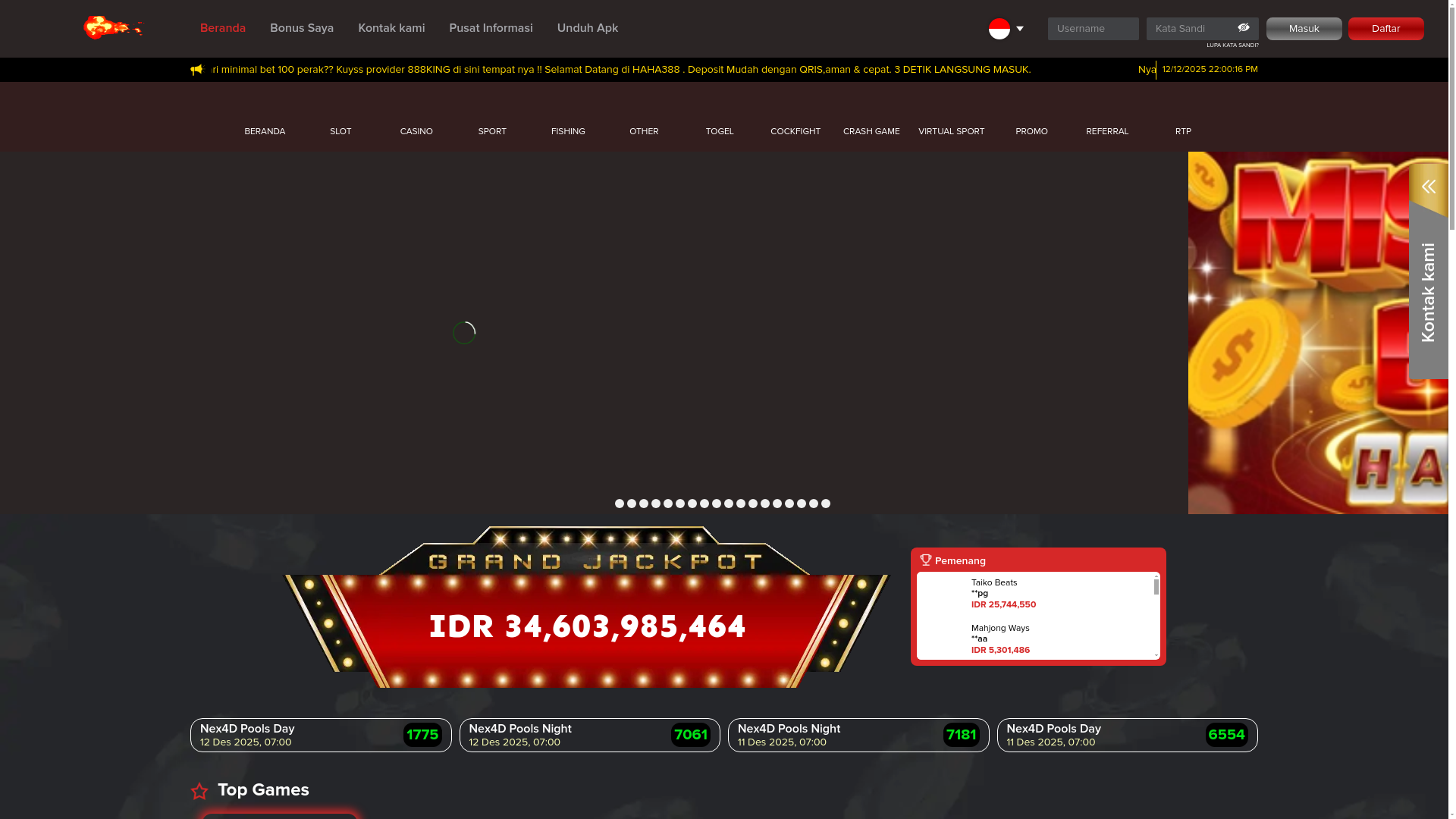 website screenshot of https://haha388josh.site/