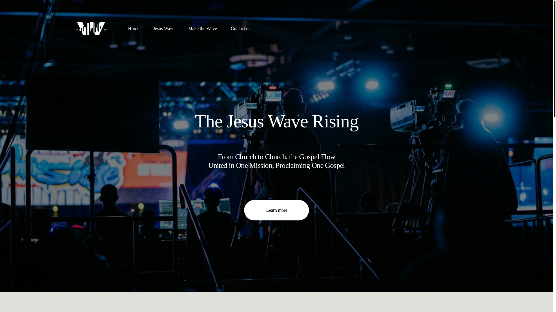website screenshot of https://onejesuswave.com/