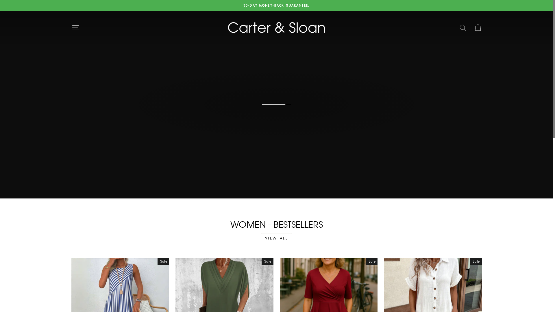 website screenshot of https://carterandsloan.com/