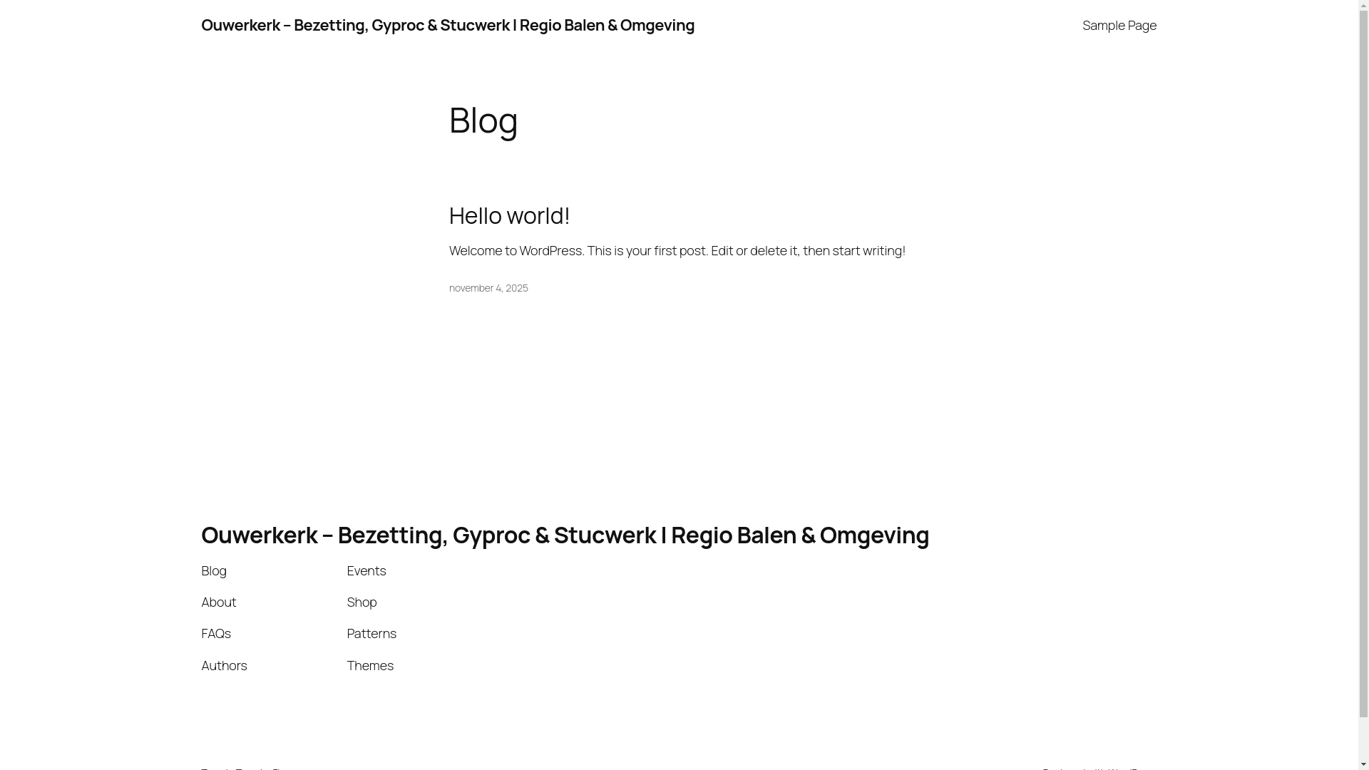 website screenshot of https://ouwerkerk.be/