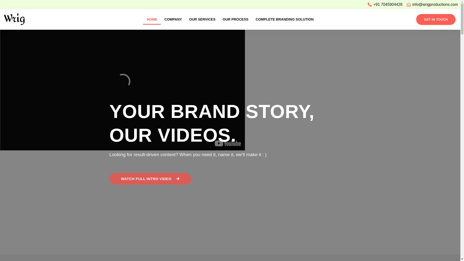 website screenshot of https://wrigproductions.ae/