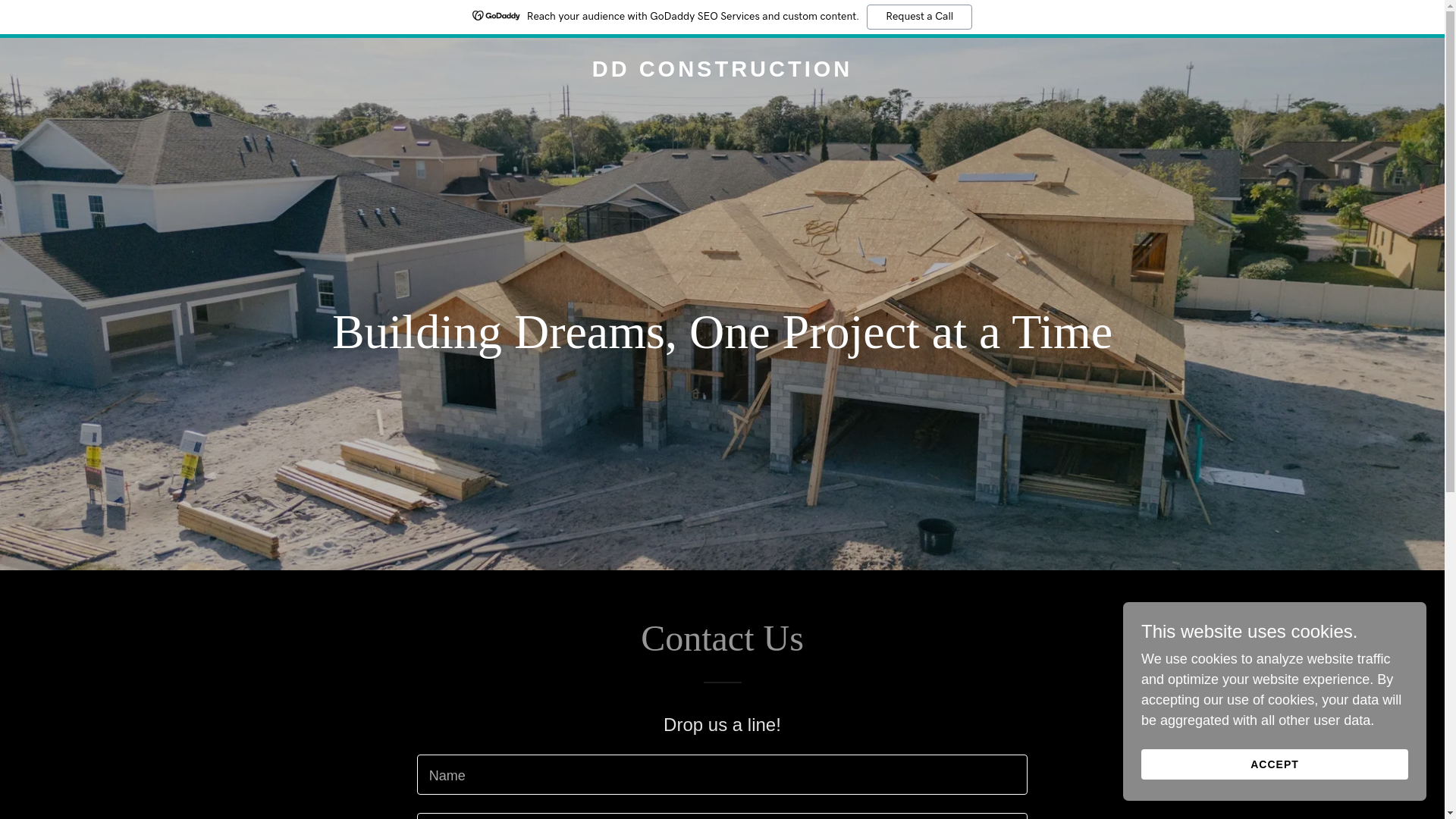 website screenshot of https://ddconstructionusa.com/
