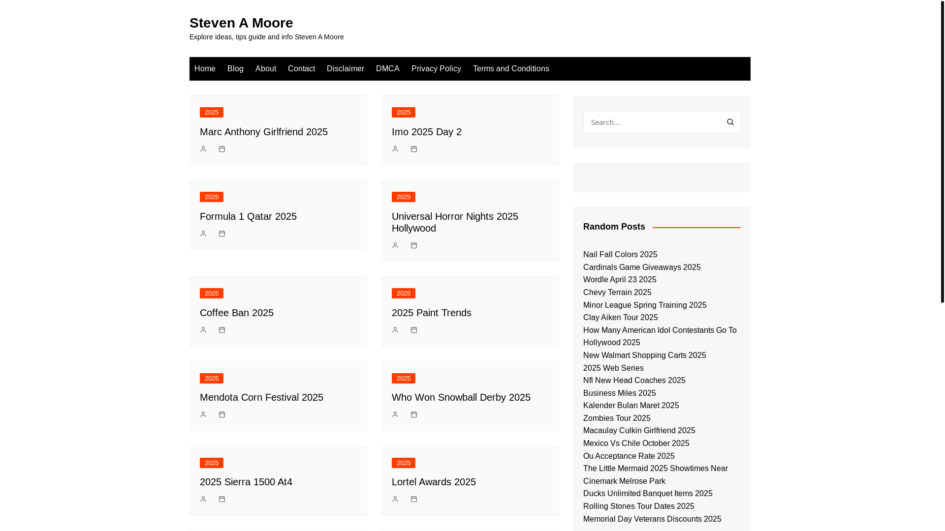 website screenshot of https://stevenamoorer.pages.dev/