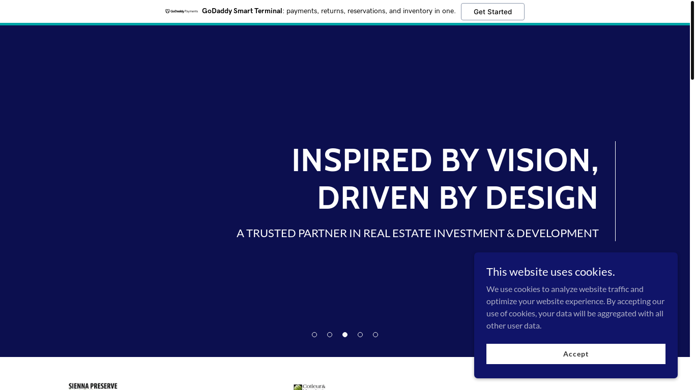 website screenshot of https://avanteland.com/